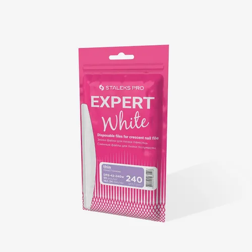 Miniatura 19 de Staleks Pro Cinta abrasiva blanca desechable papmAm Expert - Grano 240 - Rollo de 23.0 ft en estuche de plástico - Abrasivo reemplazable sin