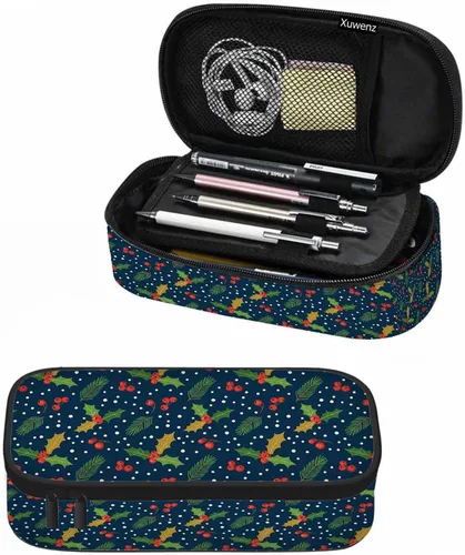 Miniatura 10 de Estuche organizador de lápices de alpaca, diseño de llama, hojas de animales, caja de papelería, caja de maquillaje, suministros escolares