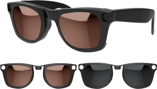 Miniatura 12 de 2 clips polarizados para Ray-Ban Meta Wayfarer y Gen 2 (RW4008/RW4012, talla L, 53-22), clip fotocromático para protección UV Meta Wayfarer Gen 2