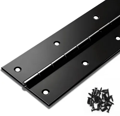 Miniatura 9 de Bisagra de piano resistente de 36 x 3 pulgadas, bisagra continua de acero inoxidable de 0.060 pulgadas de grosor con agujeros para gabinetes