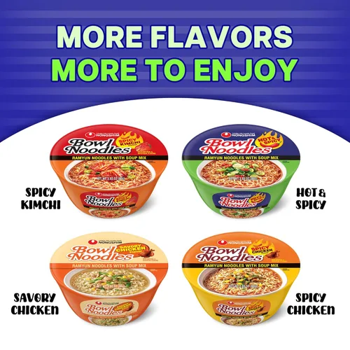 Miniatura 7 de Nongshim - Fideos ramen, tazón de ramen instantáneo gourmet, sopa de fideos premium microondable, picante y caliente, 3.03 onzas (paquete de 12)