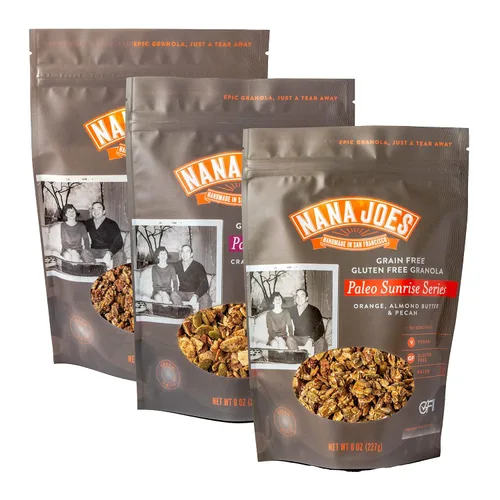 Miniatura 13 de Nana Joes Granola Serie Paleo Arándano, mantequilla de almendras y nuez Hecho a mano sin gluten, vegano, saludable, orgánico, a base de plantas