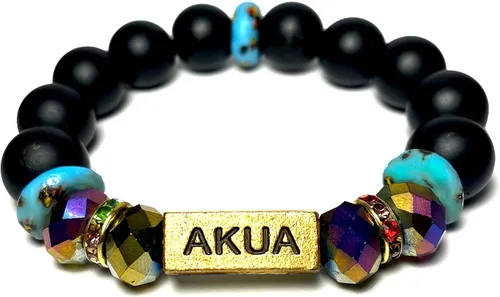 Miniatura 41 de Pulseras africanas tradicionales con nombre nacido en el día para mujeres de Ghana, materiales naturales, ajuste cómodo y holgado