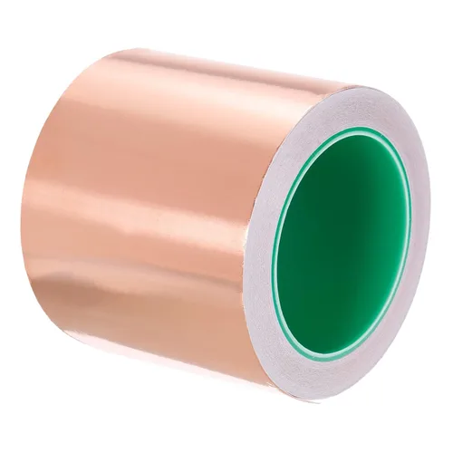 Miniatura 13 de PATIKIL Cinta de lámina de cobre de 1.97 pulgadas x 33 pies, 0.002 in de grosor, adhesivo conductor de doble cara, blindaje EMI para electrónica