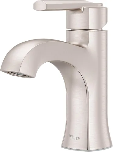 Miniatura 20 de Grifo de lavabo de baño Pfister Vaneri, 8 pulgadas de separación, 2 manijas, 3 orificios, certificado NSF, acabado negro mate, LF049VRIBB