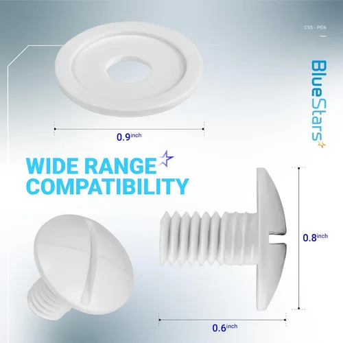 Miniatura 2 de BlueStars Tornillos de rueda para limpiador de piscinas 180/280 C-55 C55 y arandelas adicionales C64, piezas de repuesto – Compatible con limpiador