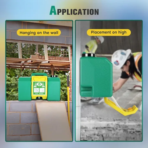 Miniatura 5 de Portable Eyewash Station 8 Gallon with Handle, OSHA Approved Eye Wash Station for Wall, Gravity Fed Emergency Eyewash Station for Construction Site