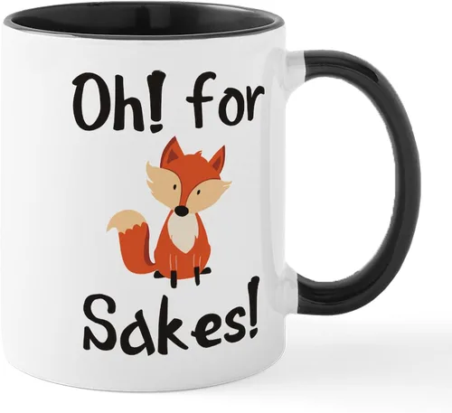 Miniatura 26 de CafePress Taza de café de cerámica For Fox Sake de 11 oz (11.0 fl oz)