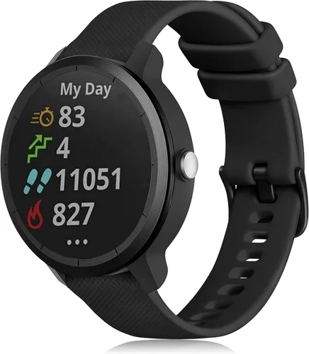 GEAK Compatible con correas de reloj Garmin Vivoactive 5/Garmin Vivoactive 3, banda de silicona de 20 mm para Vivoactive 3 Music/Vivomove Sport,