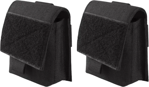 Miniatura 12 de TRIWONDER Bolso táctico para cigarrillos MOLLE pequeño, bolsa militar, estuche para baterías, porta tarjetas EDC, tarjetero, ranura para encendedor