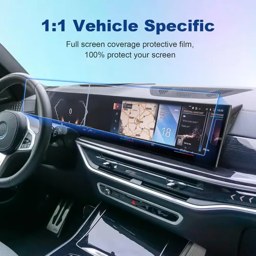 Miniatura 4 de Paquete de 4 protectores de pantalla 2024 2025 2026 X5 X6 X7 XM para BMW iDrive 8 (14.9 pulgadas Navi+12.3 pulgadas Dash), 2026 2025 X5 X6 X7 XM