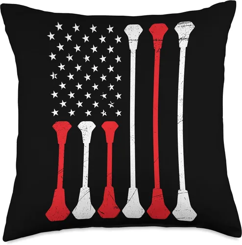 Miniatura 5 de Baton Twirling Gymnastics Baton Twirler Cojín giratorio con diseño de la bandera de Estados Unidos, gimnasta Majorettes, 16 x 16 pulgadas, multicolor