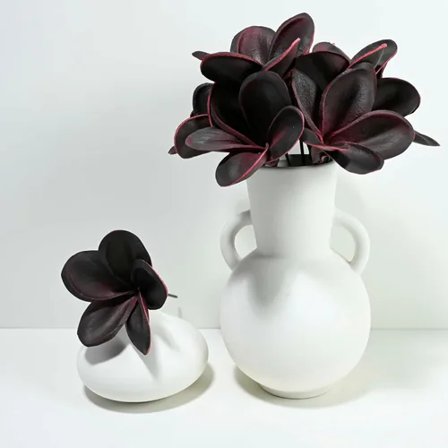Miniatura 24 de Regalos de Cumpleaños para Mujeres 8pcs Flores Rosa Claro PU Tacto Real Flores Regalos para Mujeres para Navidad Flores Artificiales para Bricolaje
