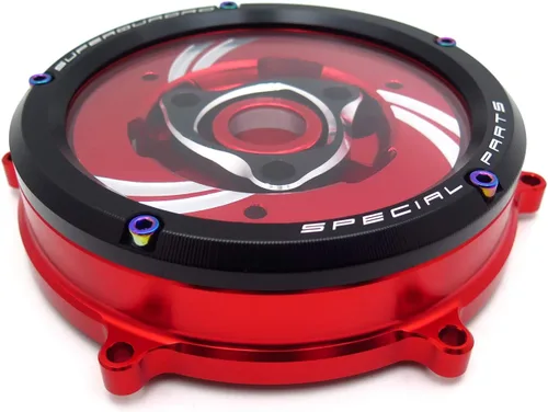 Miniatura 7 de Elegante cubierta transparente de embrague de carreras y retención de resorte compatible con Ducati 1199 1299 959 Panigale R/S 2012-2016
