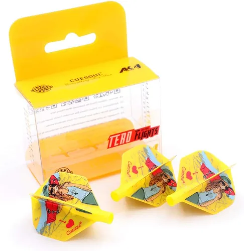 Miniatura 18 de CUESOUL TERO AK4 Plumas para dardos Forma estándar/Forma escudo/Forma diamante Forma estándar-águila azul