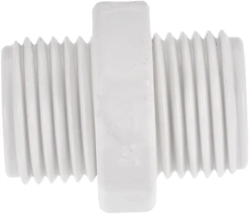 Miniatura 5 de M METERXITY Paquete de 4 accesorios de tubería de rosca macho de PVC – conector de manguera adaptador de rosca macho hexagonal G1/2, adaptador