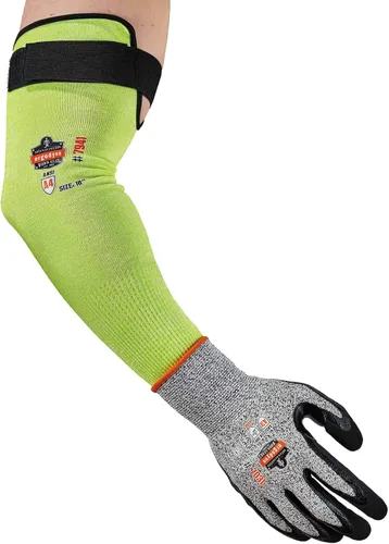 Miniatura 9 de Ergodyne ProFlex 7941 - Funda protectora resistente a los cortes, nivel de corte A4, par, lima, 18 pulgadas