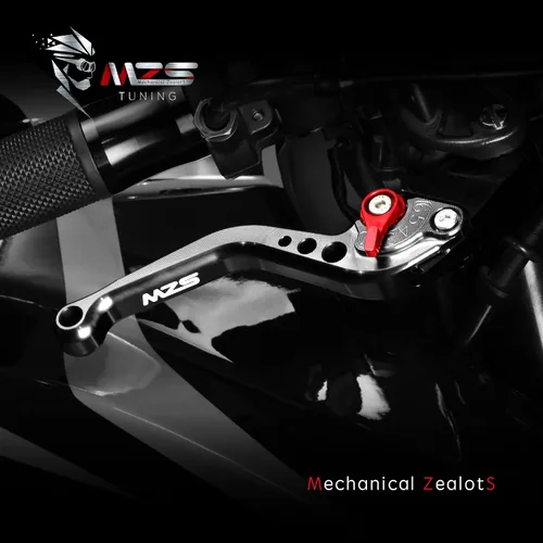 Miniatura 7 de MZS Palancas de embrague/freno cortas para motocicleta, negras, compatibles con CB500F CB500X CBR500R / CMX 300 500 Rebel Fury / VT750 Phantom Negro