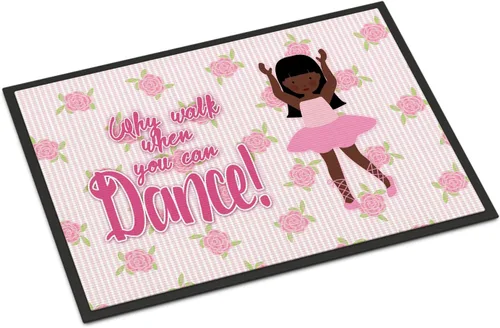 Miniatura 15 de Caroline's Treasures BB5374MAT Let's Dance Linen - Felpudo de lino verde azulado de 18 x 27 pulgadas, tapete para puerta delantera, para interiores