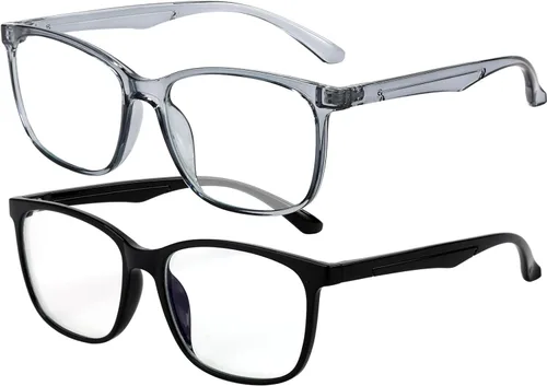 Miniatura 12 de Lentes de bloqueo de luz azul cuadrados para computadora/juegos/TV/teléfono-99% filtrado de luz azul para hombres y mujeres