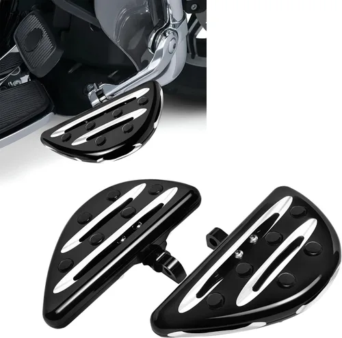 Miniatura 7 de Pisos Amplios para Motocicleta para Conductor y Pasajero Estriberas Frontales y Traseras para Harley Touring, Electra Glide, Road Glide, Road