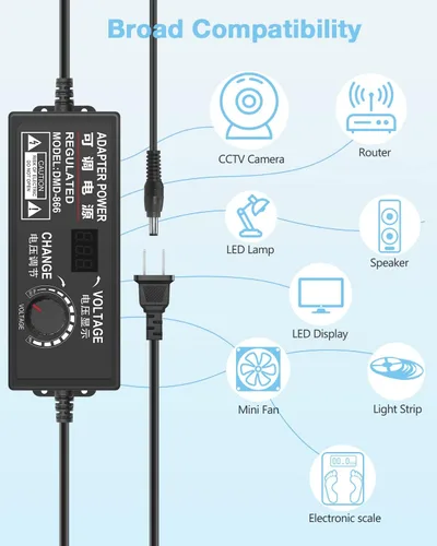 Miniatura 2 de Aclorol Fuente de alimentación universal 4V-24V 5A 120W Adaptador de corriente AC/DC ajustable 100-240V AC a DC 24V 19V 12V 5V 9V 6V 5A 4A