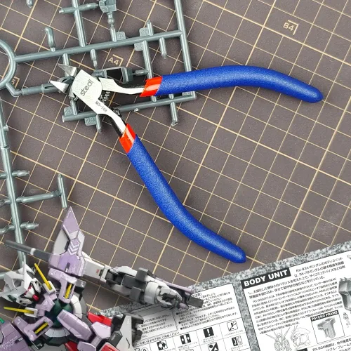 Miniatura 2 de stedi Alicate Modelo de 5 pulgadas, con Filo Único Ultra-delgado y Estuche para Cuchilla, Herramientas para Modelos de Plástico para Reparación
