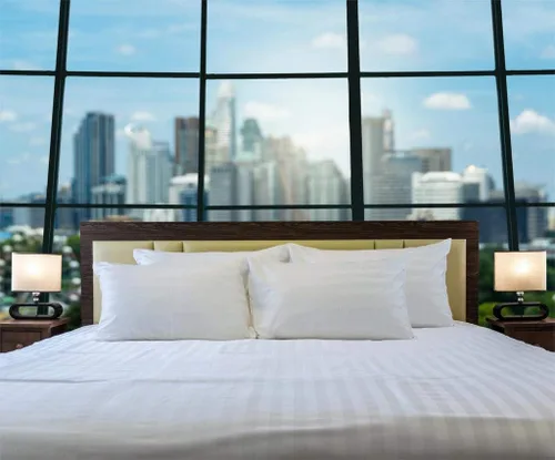 Miniatura 16 de TBM 1PC Solid Flat Sheet Smooth Touch Hotel Quality 100% Egyptian Cotton Perfectly Fit for Oversize and Extra Height Bed Solid 600 Thread Count