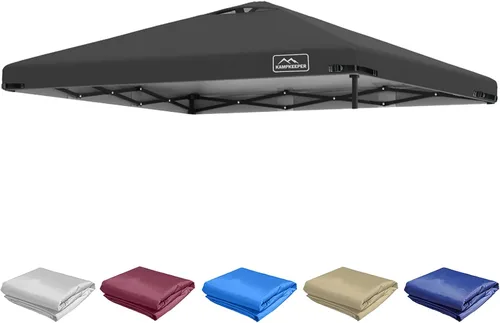Miniatura 32 de KAMPKEEPER Cubierta de Repuesto Superior para Carpa Toldo Emergente con Ventilación de Aire y Correa Elástica Ajustable, Poliéster Resistente a Azul