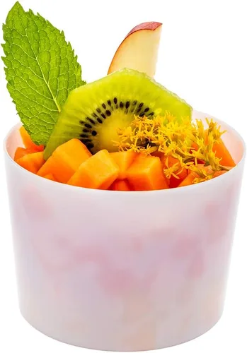 Miniatura 12 de Restaurantware Copas de parfait de 6 onzas, 20 tazas redondas de mousse, desechables, duraderos, de plástico transparente, para postres, aperitivos