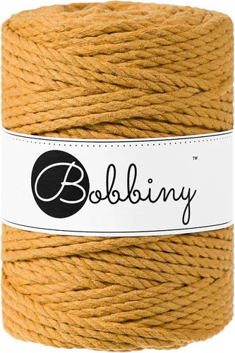 Miniatura 18 de Bobbiny Cordón de macramé XXL de 0.197 in y 3 capas (aguamarina), 108 yds/330 pies (100% algodón reciclado)
