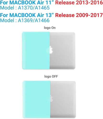 Miniatura 3 de IBENZER - Funda compatible con MacBook Air de 11 pulgadas, modelo A1370 A1465, funda de plástico suave al tacto, rígida, en paquete con funda