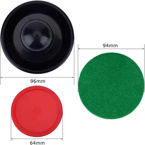 Miniatura 2 de Juego de discos de hockey de aire, empujadores de hockey de aire de 3.7 pulgadas y kit de discos de hockey de aire de 2.5 pulgadas para juego