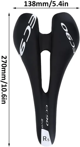 Miniatura 3 de VGEBY - Sillín de fibra de carbono, asiento de bicicleta para ciclismo de montaña y carretera, asiento de repuesto ligero para bicicleta deportiva
