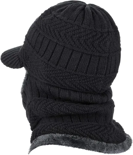 Miniatura 2 de Gorro tejido de invierno estilo pasamontañas, cálida máscara para ciclismo o esquí, talla universal