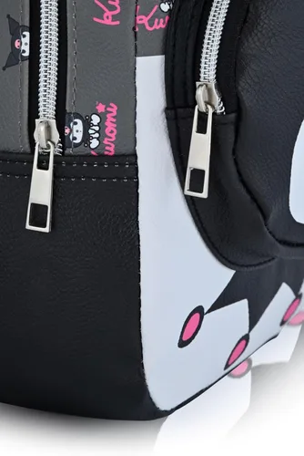 Miniatura 4 de Sanrio Hello Kitty and Friends Kuromi Mochila Mini bolso de piel sintética de 10 pulgadas para mujeres, hombres, unisex, Kuromi, Mochilas Daypack