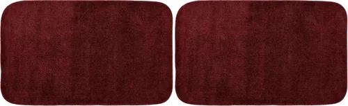 Miniatura 153 de Garland Rug 2 alfombras de baño tradicionales de nailon lavables color morado (17 x 24 pulgadas, 21 x 34 pulgadas), suaves, absorbentes y elegantes