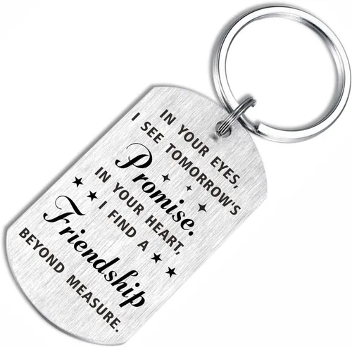 Miniatura 5 de Llavero inspirador para mi hijo, regalos para hijo de mamá papá, siempre recuerda que eres más valiente de lo que crees, Llavero hijo