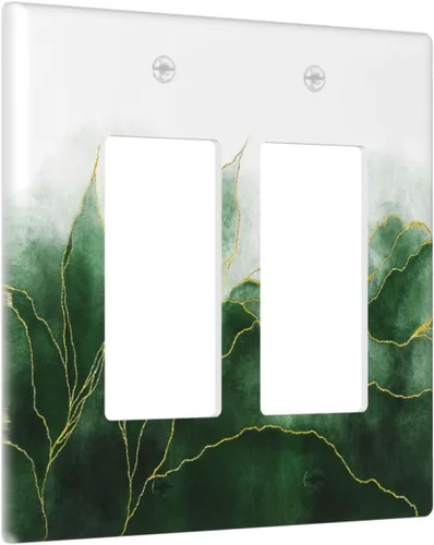 Miniatura 37 de Placa Decorativa de Pared de Granja Rústica con Cuerno de Madera para Puerta de Granero 1 Banda Duplex Cubiertas de Toma Eléctrica Soltera