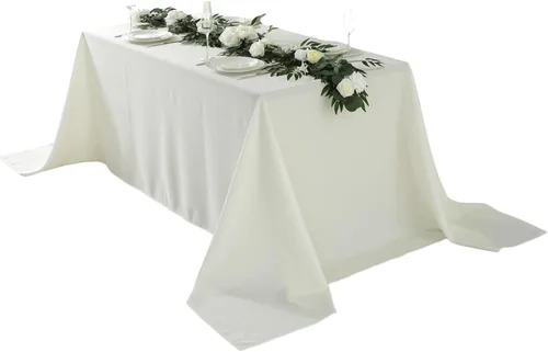 Miniatura 47 de Paquete de 2 Manteles Redondos de 120 Pulgadas de Carbón, Mantel de Poliéster Lavable para Uso en el Hogar, Fiestas, Bodas o Restaurantes.