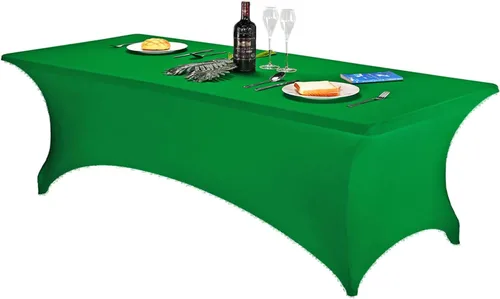 Miniatura 192 de FORLIFE - Funda de mesa de elastano, mantel ajustado de 4 pies para mesas rectangulares, funda elástica para patio, universal para bodas, banquetes