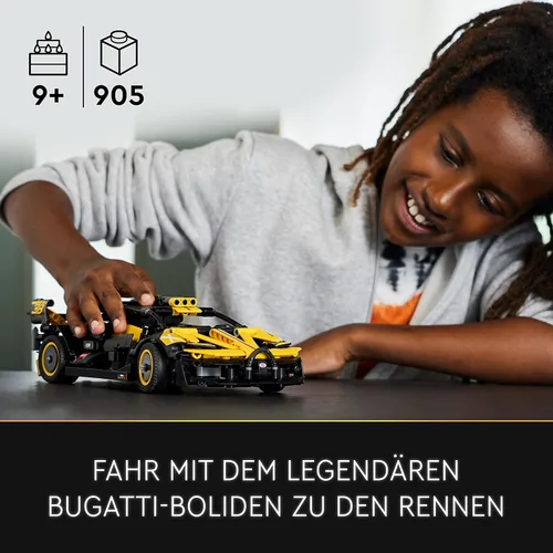 Miniatura 2 de LEGO 42151 Technic Bugatti - Coche de juguete de carreras, modelo de coche coleccionable, vehículos icónicos de 9 años
