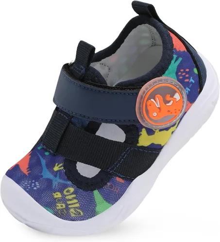 JIASUQI Zapatos de agua para bebés y niños pequeños, sandalias de agua de secado rápido para niños pequeños, zapatos de playa y piscina