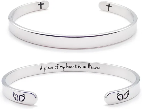 Miniatura 44 de Dczosily Pulseras inspiradoras para mujer, de acero inoxidable, pulseras motivacionales, regalos personalizados para mejores amigas