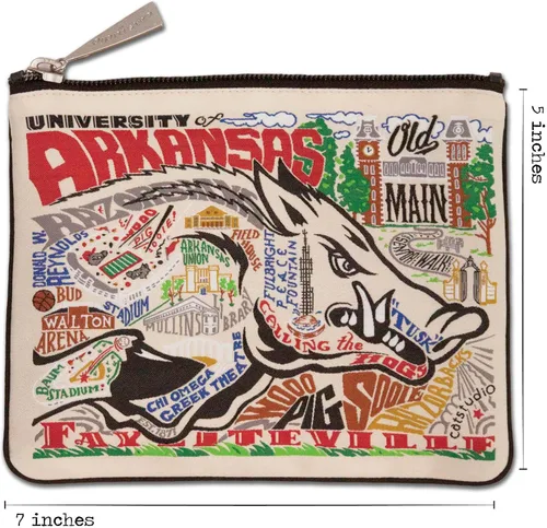 Miniatura 6 de Catstudio Bolsa con cremallera Parent South College, Arkansas Razorbacks