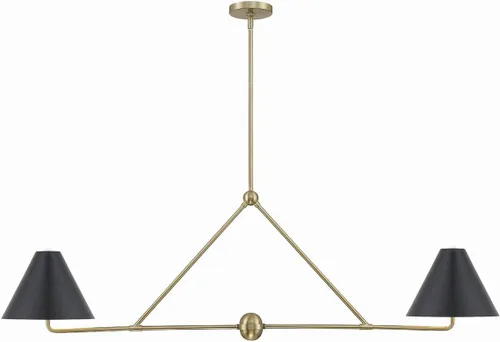 Miniatura 16 de Crystorama Xavier - Candelabro lineal dorado vibrante de 6 luces oro (Vibrant Gold)