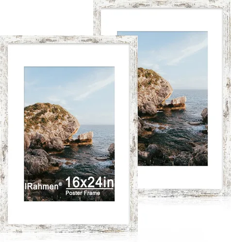 Miniatura 60 de iRahmen - Juego de 2 marcos de fotos de 4 x 6, marco de madera negro con cristal de alta definición, para mostrar fotografías de 3.5 x 5