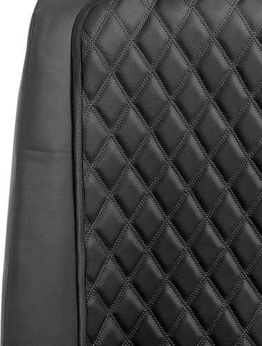 Miniatura 5 de FH Group Cojín de asiento de automóvil – Funda de asiento delantero individual de piel sintética con bolsillos delanteros, compatible con airbag