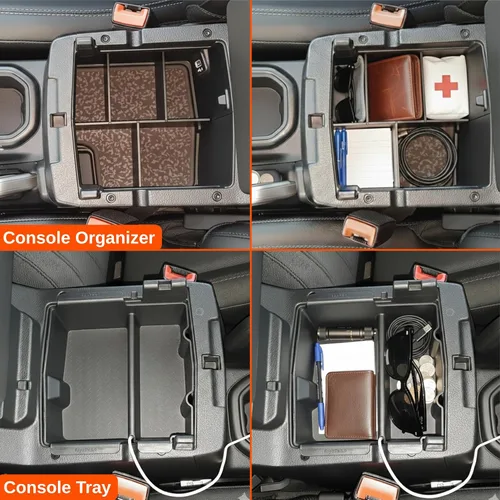 Miniatura 2 de Vehicle OCD - Divisor de consola central y organizador de bandejas para Jeep Wrangler JL/JLU (2018-2020) (2021-2022 See Fitment) Gladiator JT Truck