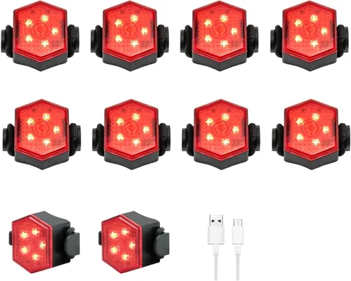 Miniatura 9 de Bike Tail Light Bicycle Rear Light USB-C Rechargeable LED Cycling Safety Flashlight with 4 Light Mode for Road Mountain Night Riding & Adults Men